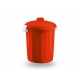 BIDONCINO PORTATUTTO CON COPERCHIO VECA LT. 50