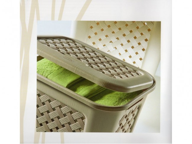 PORTABIANCHERIA ARIANNA ANGORA/BIANCO/WENGE'