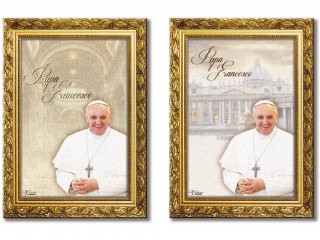 QUADRO VIRTIME PAPA FRANCESCO CM. 20X30