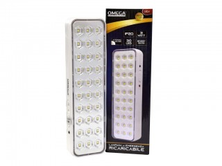 LAMPADA D'EMERGENZA RICARICABILE 30 LED 3W