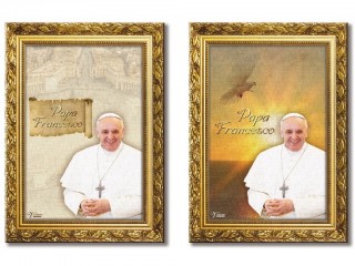QUADRO VIRTIME PAPA FRANCESCO CM. 20X30