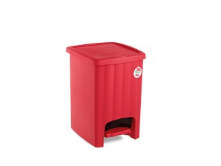 PATTUMIERA A PEDALE STEFANPLAST MARGHERITA LT. 20 BIANCO