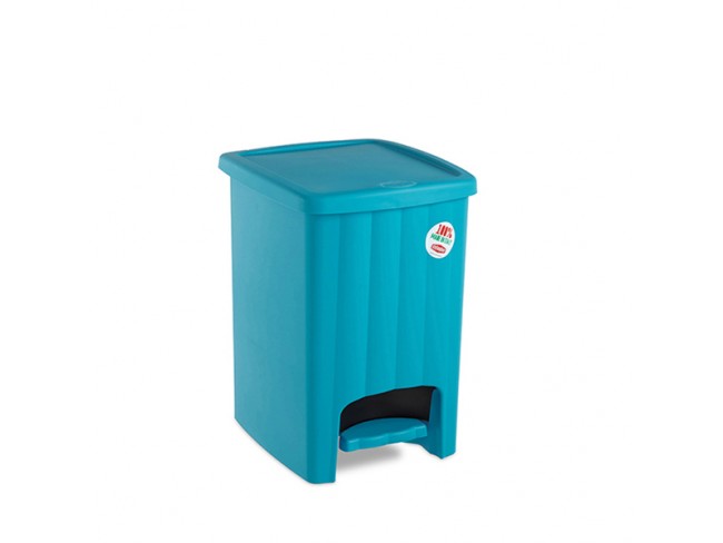 PATTUMIERA A PEDALE STEFANPLAST MARGHERITA LT. 20 BIANCO